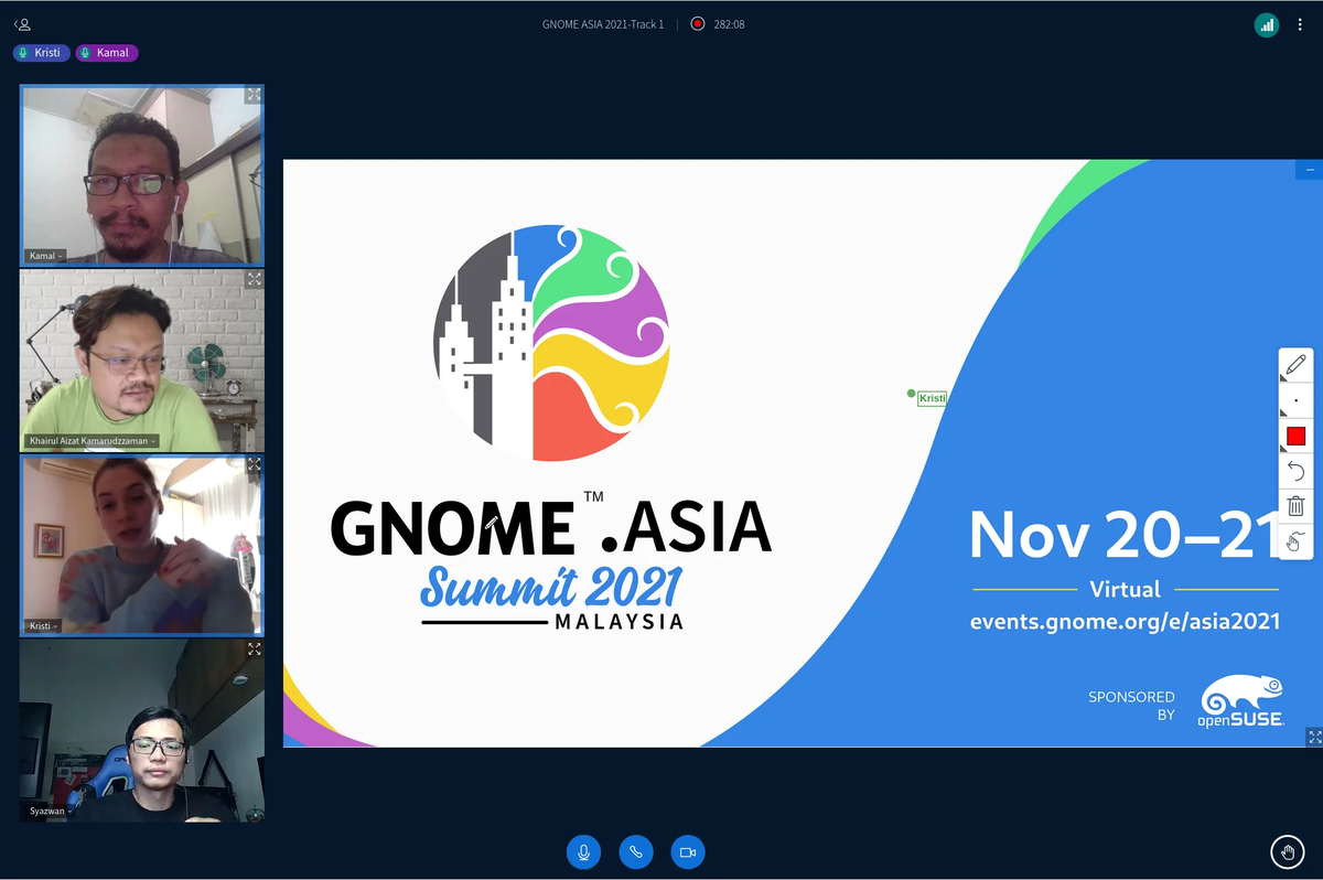 Speaking at GNOME Asia Summit 2021